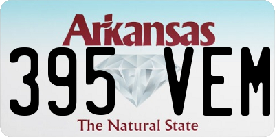 AR license plate 395VEM