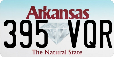 AR license plate 395VQR