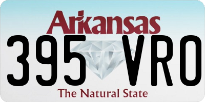 AR license plate 395VRO