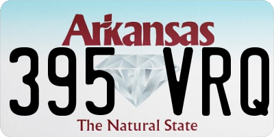 AR license plate 395VRQ