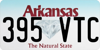 AR license plate 395VTC