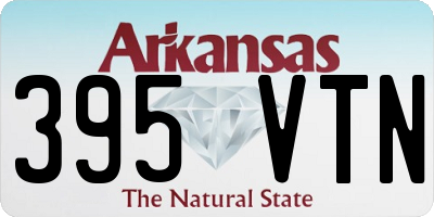 AR license plate 395VTN