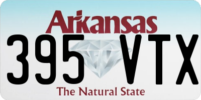 AR license plate 395VTX