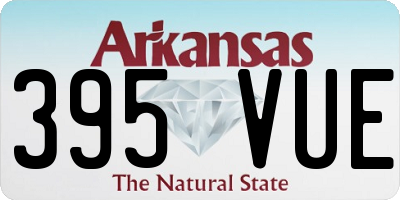 AR license plate 395VUE