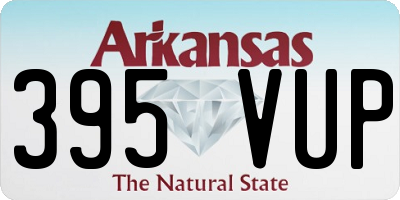 AR license plate 395VUP