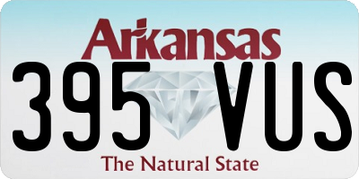AR license plate 395VUS