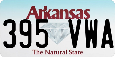 AR license plate 395VWA