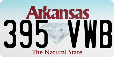 AR license plate 395VWB