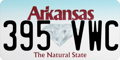 AR license plate 395VWC