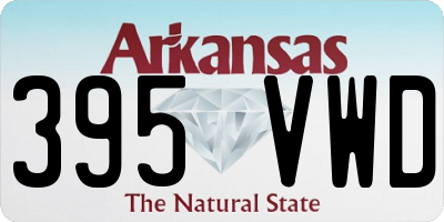 AR license plate 395VWD
