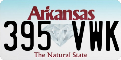 AR license plate 395VWK