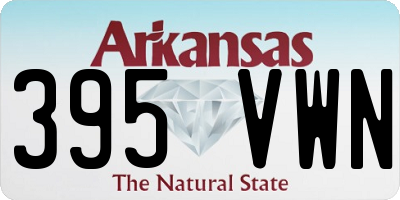 AR license plate 395VWN