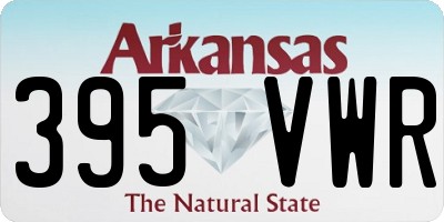 AR license plate 395VWR