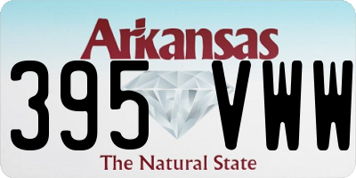 AR license plate 395VWW