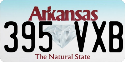 AR license plate 395VXB