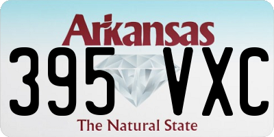 AR license plate 395VXC