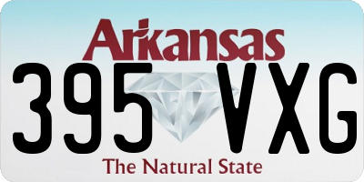 AR license plate 395VXG