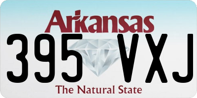 AR license plate 395VXJ