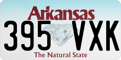 AR license plate 395VXK