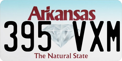 AR license plate 395VXM