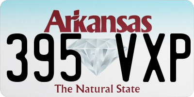 AR license plate 395VXP