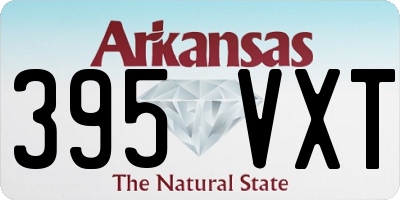 AR license plate 395VXT