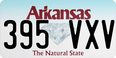 AR license plate 395VXV