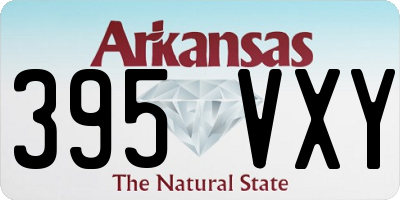 AR license plate 395VXY