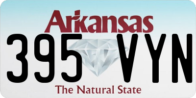 AR license plate 395VYN