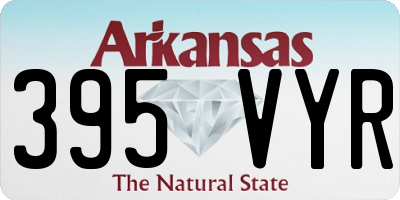AR license plate 395VYR