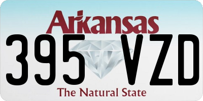 AR license plate 395VZD