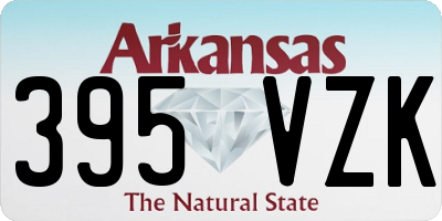AR license plate 395VZK