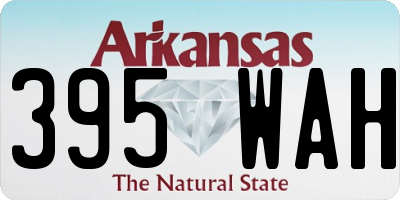 AR license plate 395WAH
