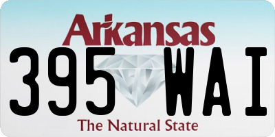 AR license plate 395WAI
