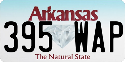 AR license plate 395WAP