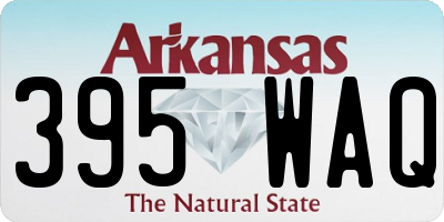 AR license plate 395WAQ