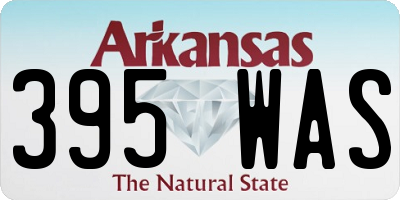 AR license plate 395WAS