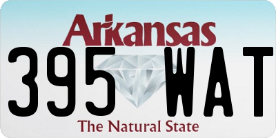 AR license plate 395WAT