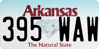 AR license plate 395WAW