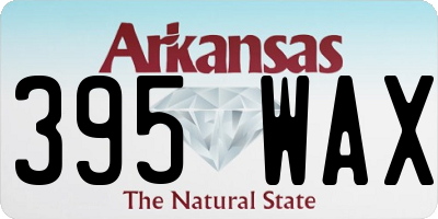 AR license plate 395WAX