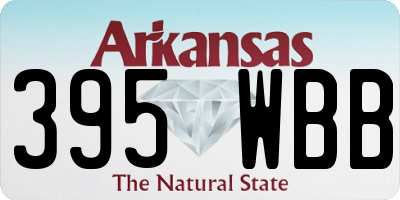 AR license plate 395WBB
