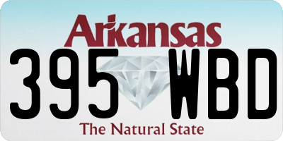 AR license plate 395WBD