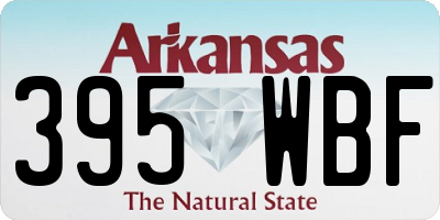 AR license plate 395WBF