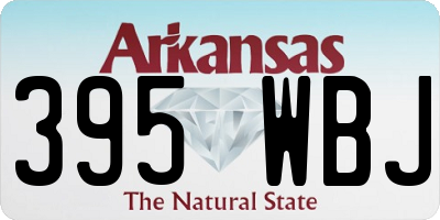 AR license plate 395WBJ