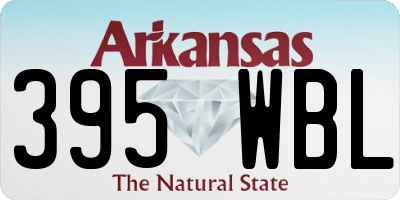 AR license plate 395WBL