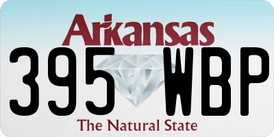 AR license plate 395WBP
