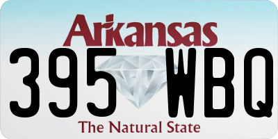 AR license plate 395WBQ