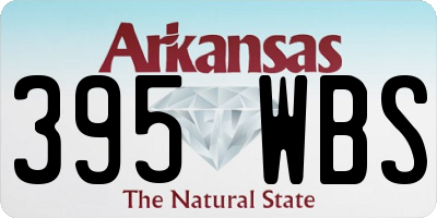 AR license plate 395WBS