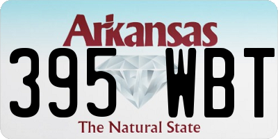 AR license plate 395WBT