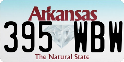AR license plate 395WBW